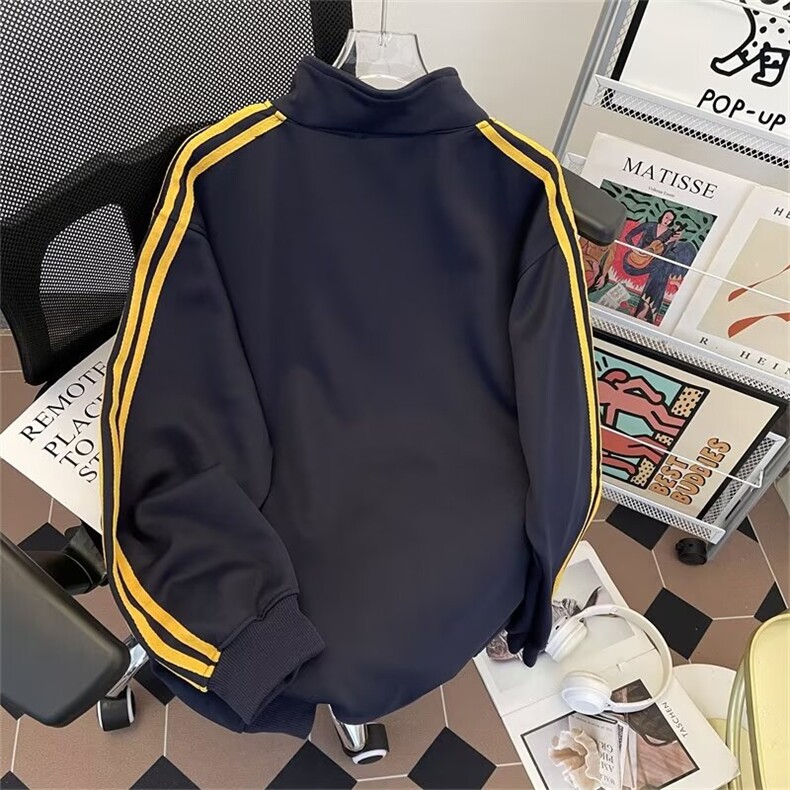 美式复古三条杠立领夹克男XQ73P50,男装夹克,星座1116-2