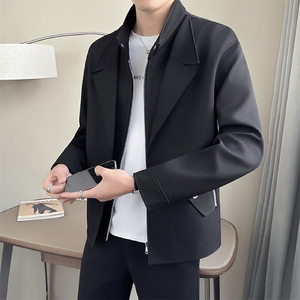 店主风~2025春季新款假两件夹克外套 K691/P128图片