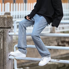 春季美式复古水洗牛仔裤男款潮高街直筒vibe休闲裤子K5944-P43，男装牛仔裤，星座512-2
