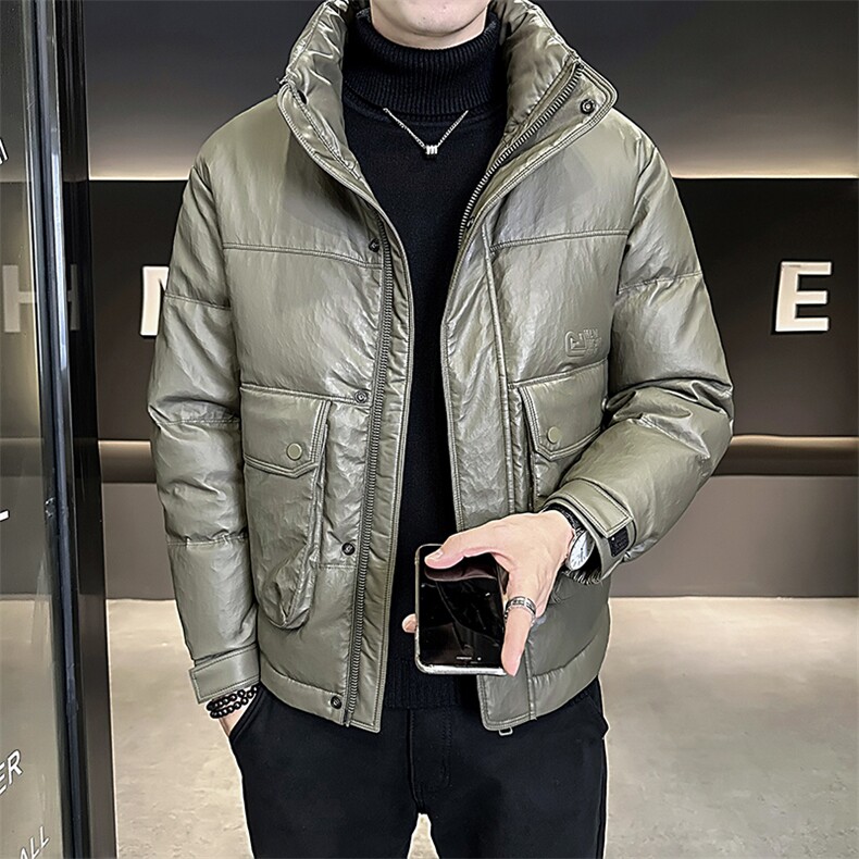 M-4XLB3538580P205绿2025标年连帽冬季男士羽绒服加厚外套，男装羽绒服，电商B353