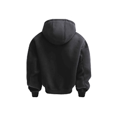 抖音得物高品质26春装美式高街重磅宽松结构高领连帽卫衣外套W60，女装短外套，电商A486