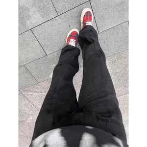 【有货】DK8679-P50新塘货美式牛仔裤男女百搭直筒微喇显瘦长裤图片