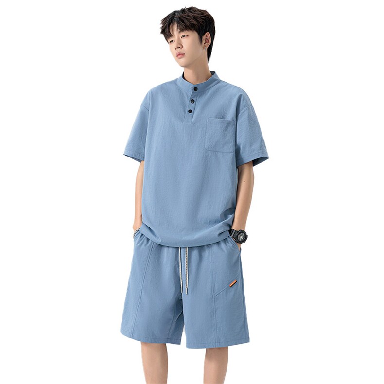 32502-P66大码控108大码夏季男士休闲套装,男装休闲套装,星座209
