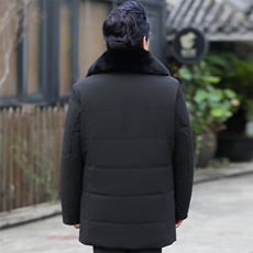 8819/父亲冬季棉袄爸爸冬装外套中长款加绒加厚老人棉服外套，男装棉衣，星座1216（原钱塘722）