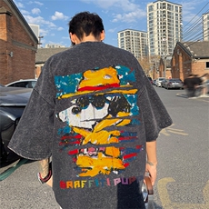 得物直播品质240重磅水洗xs605-dsx158-特批30控49，男装T恤，星座605(原A050)