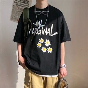 M035*INS风格宽松版百搭圆领短袖T恤衫