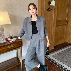 现货：秋装新款时尚高级休闲外套两件套装2C135-6891P165K238，女装套装/套裙，2C135
