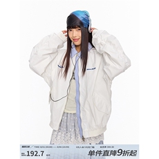 B991-P62美式复古绣花假两件翻领棒球服春季男女夹克外套，男装夹克，电商B323A