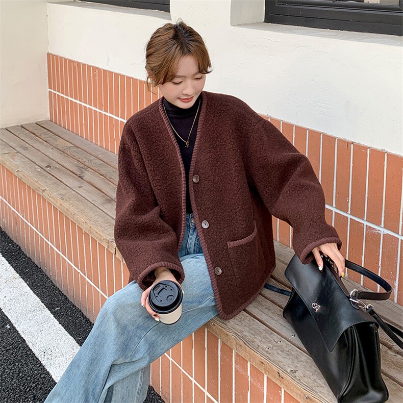羊驼绒外套2C170--8006--P195控288,女装毛呢外套,2C170
