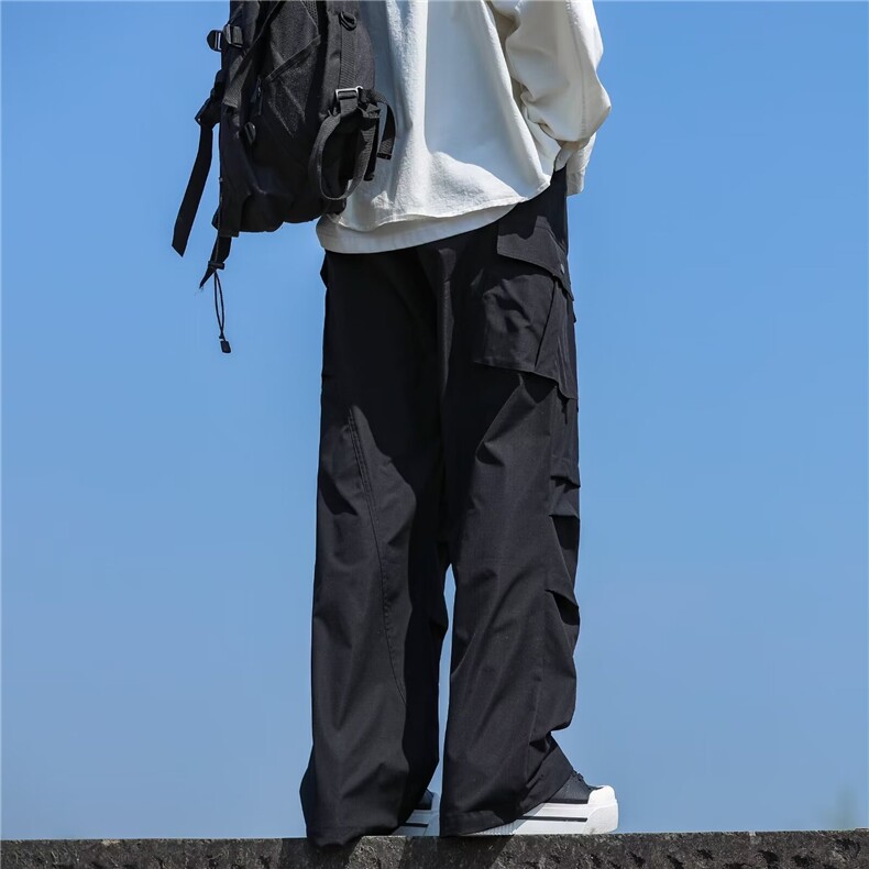 春秋季新款日系潮流户外机能工装裤男款百搭阔腿休闲裤,男装休闲裤,星座410-6（原星座1304-1）