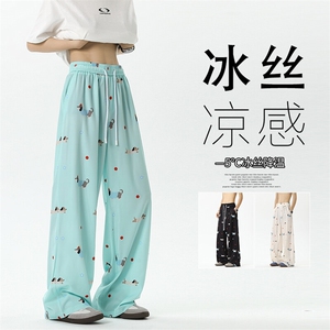 2025 夏季新款 无影墙大码满印冰丝速干长裤M-5XL HK25321-P35图片