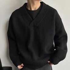 流行新款ins慵懒时尚文艺原宿百搭气质简约北极绒毛衣日系潮流，男装针织衫/毛衣，星座715-4