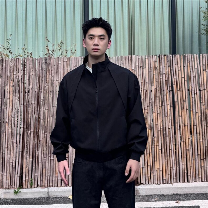 网图秋装硬汉风夹克教练三防立领冲锋衣工装飞行外套男S509特58,男装夹克,电商A233-1