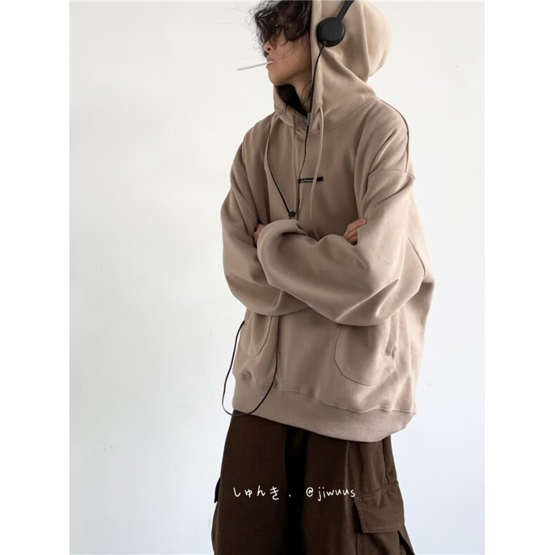 卫衣外套男秋冬新款加绒美拉德开衫户外休闲运动连帽外套男,女装短外套,星座1210-1