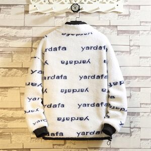 703-Y253-P118 冬季高品质定制印花羊羔毛拼色外套双面穿棉衣图片