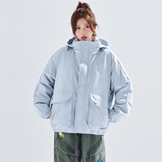 新款冬季大码羽绒棉服棉袄连帽工装韩版宽松外套A436-2533-P98，男装棉衣，电商A436