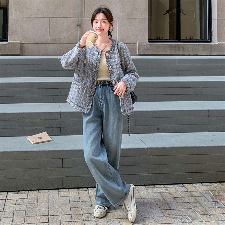 【现货】耶灰法式拉毛流苏小香风外套B208-8037-P130K178,女装短外套,浙宝208
