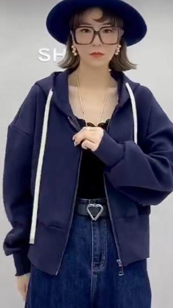 卫衣加绒加厚，女装卫衣/绒衫，藻姿 ZAOZI