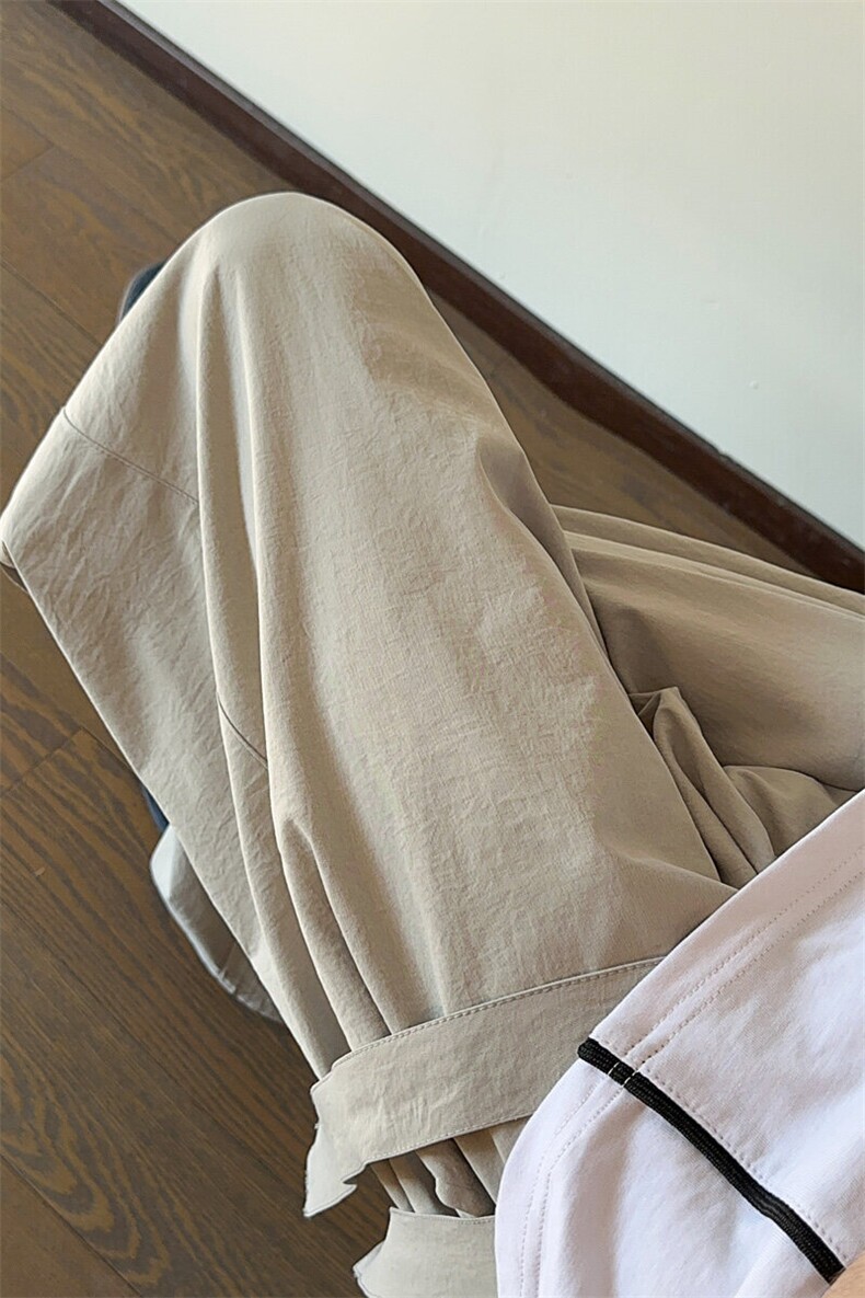！2026夏季新款男士宽松直筒裤休闲冰丝长裤WK2089特P38,男装休闲裤,电商B220