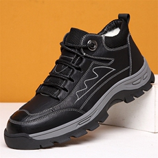 X4457-155男士棉鞋冬季加绒高帮运动休闲皮鞋男，男鞋靴子，星座1407-3