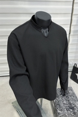 假模-2026春季打底衫宽松长袖T恤春装亨利领男女同款上衣S386特28，男装T恤，电商A233-1