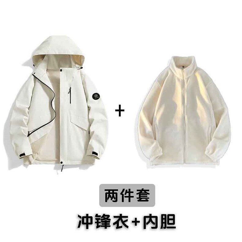 秋冬加绒内胆冲锋外套户外爬山冲锋衣百搭外套JK88888A-D01 P85图片