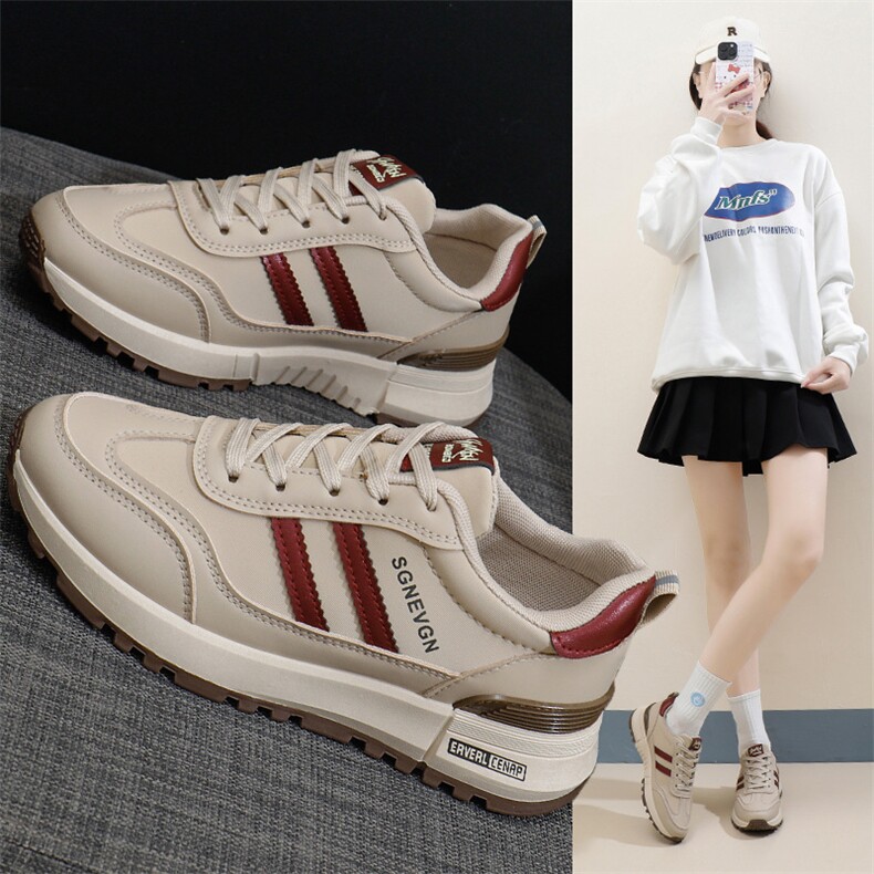 新款老爹鞋女2025春季学生跑步运动厚底增高休闲鞋，女鞋休闲鞋，电商A223