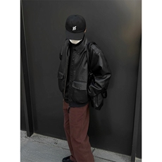 网图现货加厚加棉皮衣飞行员外套1209-1-JK19-P90主推可谈，男装皮衣，星座1209-1