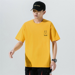 夏季新款男士棉印花宽松圆领休闲短袖T恤 310B-3T3066-P21图片