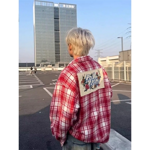 现货JY217-P61 高街潮牌港风日系原宿风韩版潮流宽松夹克 网图图片