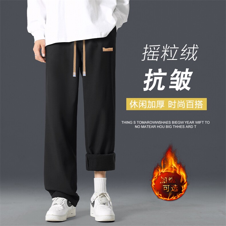 美式潮牌秋冬季新款宽松阔腿束脚裤子运动休闲长裤JR1229-特批-32图片