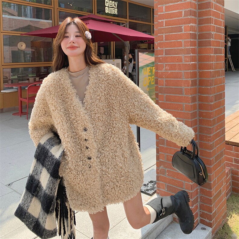 《数据好已备货》款号1015皮毛一体外套P195K298,女装短外套,2C217