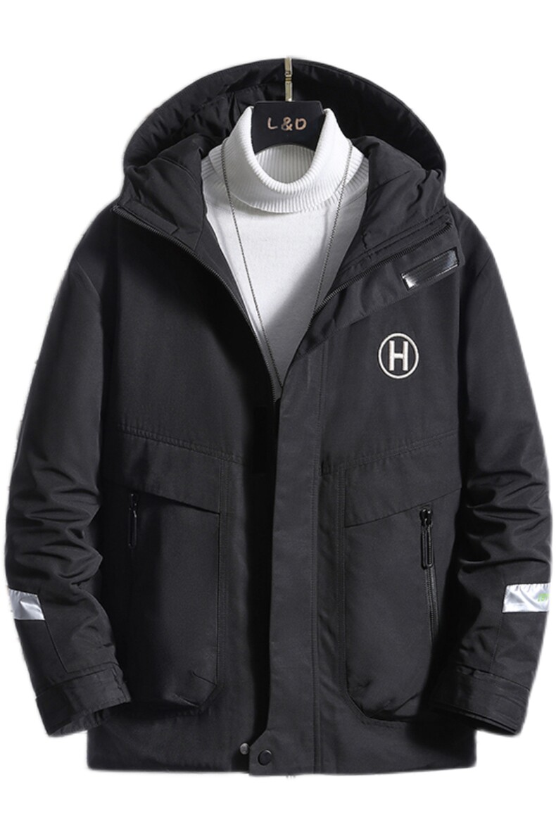 男士休闲连帽加厚保暖棉衣外套棉服棉袄冬季防寒开衫男装M988,男装棉衣,电商B226-2（原B217-2）