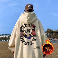 500克重磅秋冬美式加绒加厚卫衣外套DL1533常规特P35绒特P40，男装卫衣，电商A486