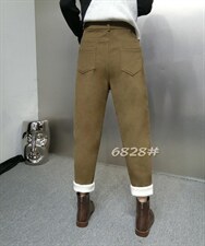 加绒休闲裤，女装休闲裤，欧夏丽