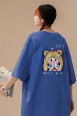 主推中性风港风短袖t恤男纯棉宽松416B-1-DT229-P25限39，男装T恤，星座416B-1