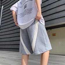 华夫格运动短裤男潮宽松夏季5五分裤DY05P32，男装休闲裤，星座1116-2