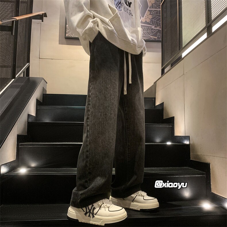 XZ616大码秋季新款百搭设计感休闲渐变牛仔裤TY963P50控68,男装牛仔裤,星座512A（原616）
