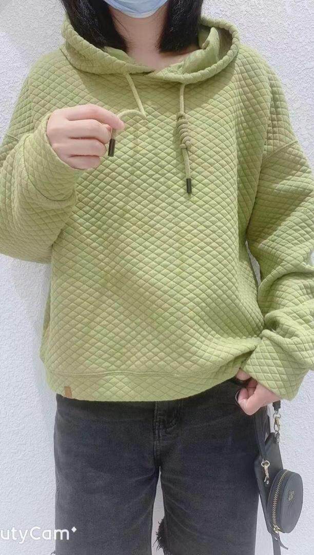 泡泡带帽卫衣，女装卫衣/绒衫，E·贝空间