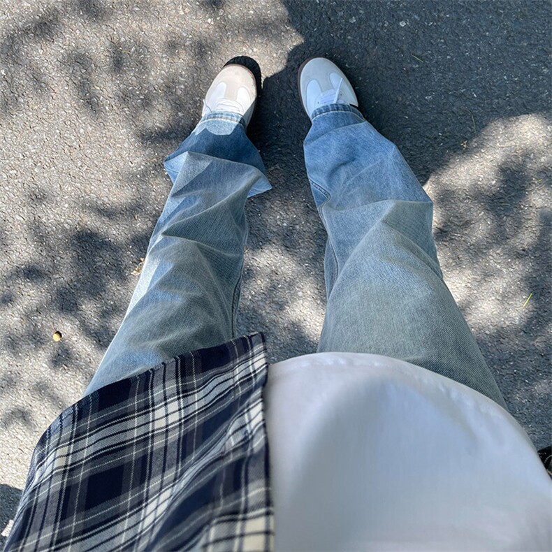cleanfit弹力纯色修身直筒牛仔裤修身窄版直筒裤显瘦,男装牛仔裤,星座310A-4