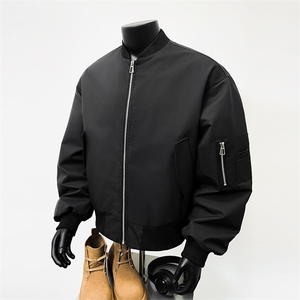 模特-美式高级感飞行员夹克棒球服男 9017-P68图片