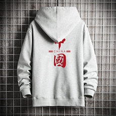 KS21198-P38加绒款-P43连帽开衫卫衣男运动外套大码班服网格，男装卫衣，电商A040A