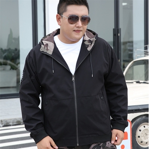 加肥加大码男连帽夹克刺绣外套5032-1_9023（M-4XLP65 5XL-9XLP75图片