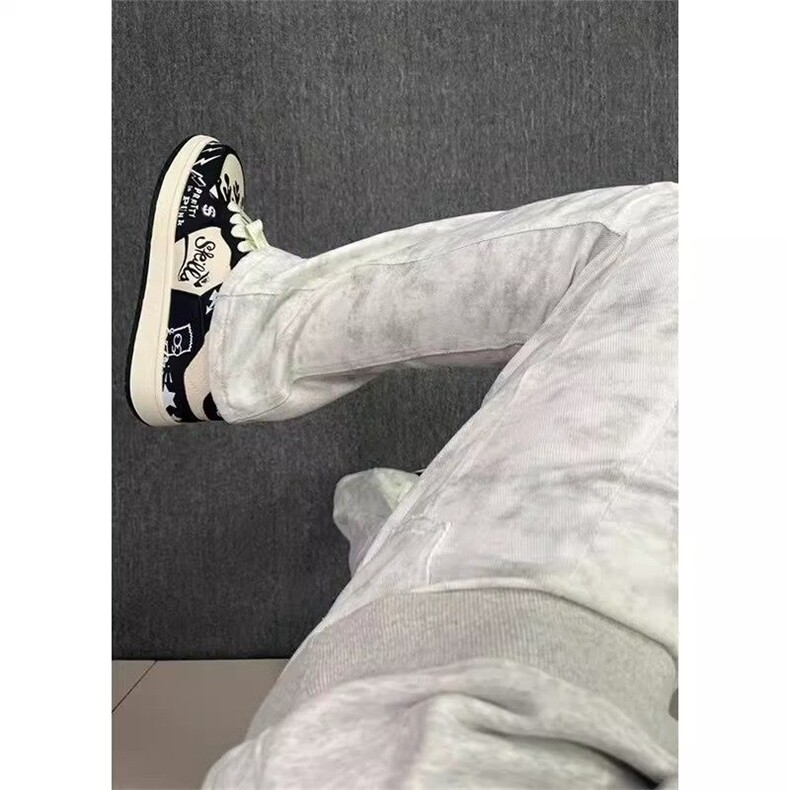 1506-1/K20971半松紧/P49脏脏扎染白色拼接牛仔裤男显瘦直筒微喇,男装牛仔裤,星座1506-1