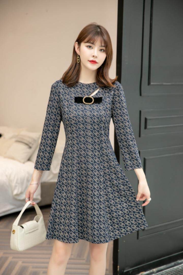 2021秋装连衣裙，女装连衣裙，恋语随风