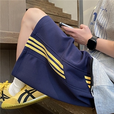 藏青黄条