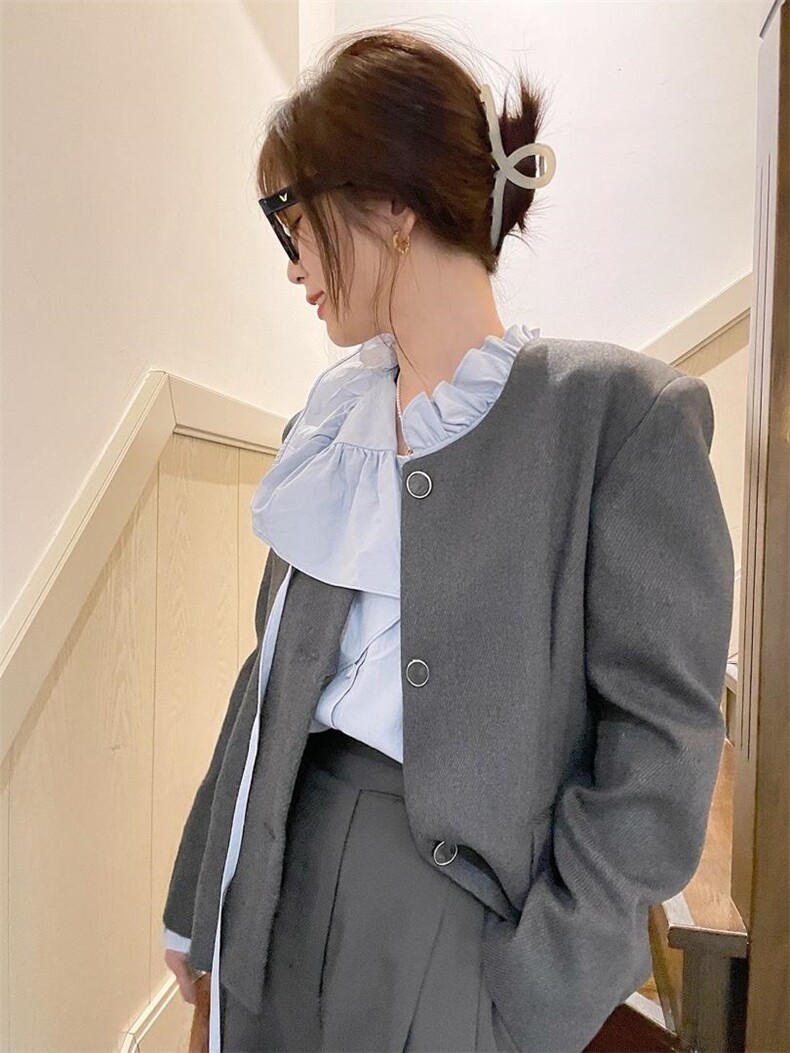 现货春季新款定制面料小香风外套，其它，单井 Single Well