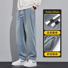 锥形休闲裤男款2025新款宽松直筒长裤秋季潮牌运动裤子Z2561-P50，女装休闲裤，星座509