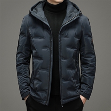 冬装新款短款商务休闲羽绒服中青年男士连帽外套SNNYR86067-P300，男装羽绒服，电商B212（原钱塘6029）