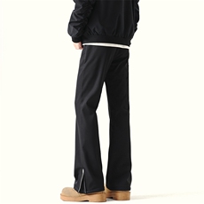 冬季新款高品质加绒加厚休闲裤微喇拼接舒适长裤A111-A636-P42，男装卫衣，电商基地A111